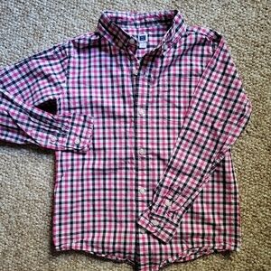 Janie and Jack Checkered Button Down